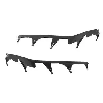 Левая и правая пара сменных накладок на верхнюю фару для BMW 3 серии E46 98-01(4 двери) чёрный