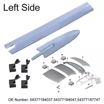 Левая крышка петли крыши кабриолета + комплект зажимов для BMW E93 330i M3 F33 440i