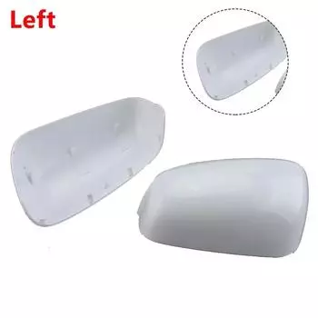 Левая крышка зеркала заднего вида для Jazz 2009-2013 Авто Внешняя крышка бокового зеркала ABS Пластик Белое стекло CHINA