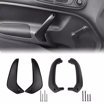 Левая правая боковая дверная ручка D2BB-A23943 для Ford Fiesta 2011-2020 Car-Styling Interior Parts Accessories чёрный
