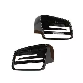 Левая + Правая Черные Крышки Зеркал Заднего Вида Корпус Накладка Зеркала Заднего Вида для BENZ A B C E S Класса W176 W246 W204 W212 W221 CLA C117