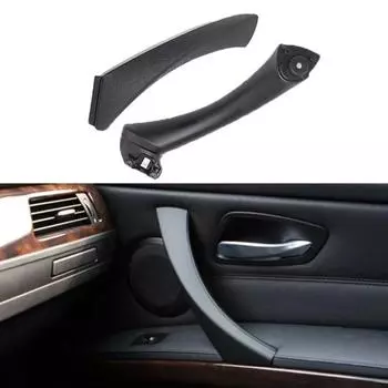 Левая правая внутренняя ручка двери с накладкой для BMW 3 серии E90 E91 E92 316 318 320 325 328i