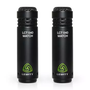 LEWITT LCT 040 MATCH STEREO PAIR Condenser Microphone Audience Microphone Ambience Musical Instrument Stereo Set ASMR