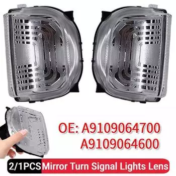 Левое и правое боковое зеркало заднего вида, указатели поворота, прозрачная указательная лампа, мигающая линза для Mercedes-Benz Sprinter2020 A9109064700