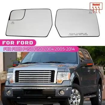 Левое правое боковое зеркало Стекло для Ford F-150 2011-2014 Зеркало заднего вида Широкоугольное с подогревом