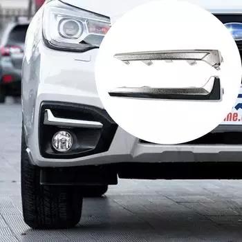 Левый и правый хромированный пластиковый комплект из 2 накладок на противотуманные фары для Subaru Forester 2017-2018