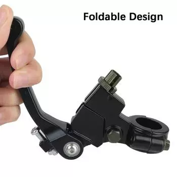 Левый/правый комплект рычага сцепления и тормоза мотоцикла Snap Back Type Leve складной руль барабанный рычаг подходит для алюминиевого сплава чёрный