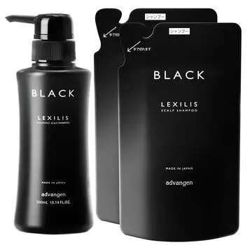 Lexilis Black Fragrance Scalp Shampoo Refill Set x Shampoo (300 мл) & (250мл 2) (Уход за волосами/Уход за кожей головы/Устранение запаха)