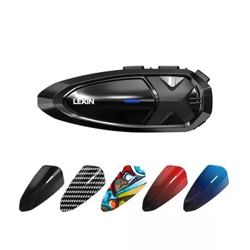 LEXIN Bike GTX Motorcycle Intercom, Music-Free Calling, 10-Person Simultaneous Calling, 5 Options, Automatic Communication Recovery, 2000m Distance,