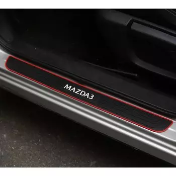 LEXLEYS Mazda 3 BP Series Боковая защитная накладка на порог, молдинг двери автомобиля, наклейка на дверь, защитный лист от царапин, лента для предотвращения царапин