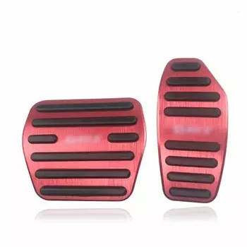 LEXLEYS Nissan New Dayz B40 Series Aluminum Pedal Accelerator Brake Cover DAYZ Logo No Tools Required Anti-Slip Cover Rubber Custom Dress Up Parts (Re