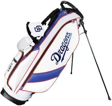 LEZAX Chunichi Dragons Type Stand Type Caddy Bag White 7.5 CDCB-3416