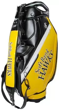 LEZAX Fukuoka Softbank Hawks Type Caddy Bag Hawk Festival SUMMER BOOST 2024 Желтый x Черный 10.0 SBCB-4433