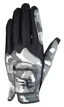 LEZAX Golf Glove Tohoku Rakuten Golden Eagles One Size Golf Glove Camouflage Gray x Black REGL-7659