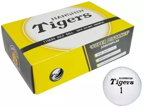 LEZAX Hanshin Tigers Golf Balls 6 Pieces White HTBA-3752