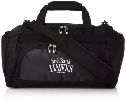 LEZAX Softbank Hawks Boston Bag SBBB-6265 Black