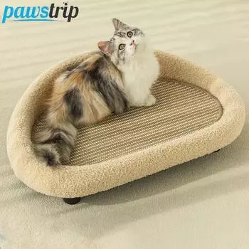 Лежак для кошек, кошачья когтеточка из сизаля, игрушки для кошек, износостойкая лежанка для кошек, аксессуары для кошек зелёный