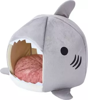 Лежак для собак и кошек MATE с теплым куполом Shark ADD.