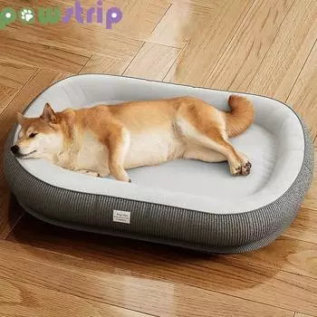 Лежак для собак, зимний теплый коврик для сна для маленьких и средних собак, кошек, мягкая собачья будка с эффектом памяти, съемное гнездо для щенков, товары для животных S-45x35cm зелёный