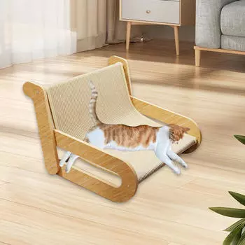 Лежак-когтеточка для кошек «2 в 1» из сизаля, многоцелевой, дышащий, многоразовый, удобный пляжный гамак