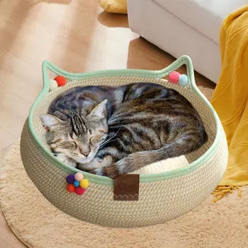 Лежанка для кошки, корзина, когтеточка, для сна питомца, для домашних кошек S