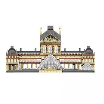 Lezi nanoblock France Louvre LZ8040, смешанные цвета, популярные корейские игрушки