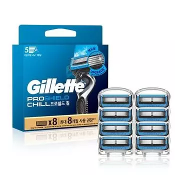 Лезвие бритвы Gillette 2024 ProShield Chill, корейское лезвие бритвы