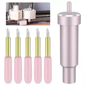 Лезвие для глубокой резки для Roland Cricut Maker Accessories Лезвие для глубокой резки 60 градусов Инструмент для резки ДСП, пенопласта, кожи ДЛЯ Explore 3 7pcs 60 degree