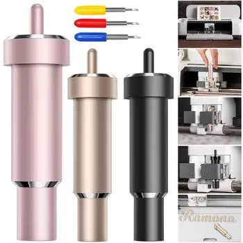 Лезвие для глубокой резки с шлангом 30/45/60 градусов острое лезвие для глубокой резки пенопласта ДСП кожи инструменты для резки совместимые с Cricut чёрный