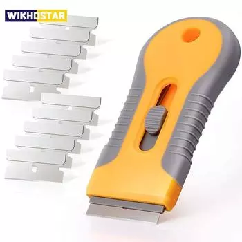 Лезвие для удаления клея, скребок для стекла духовки, скребок для бритвы, пластиковая ручка, скребок для бритвы, шпатель, инструмент для автомобильной пленки, лезвие для чистки окон, скребок 1pcs scraper