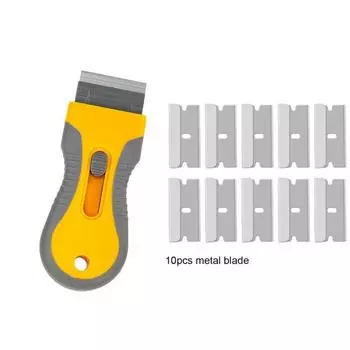 Лезвие для удаления клея, скребок для стекла духовки, скребок для бритвы, пластиковая ручка, скребок для бритвы, шпатель, инструмент для автомобильной пленки, лезвие для чистки окон, скребок