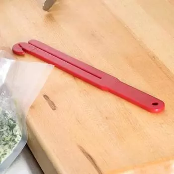 Лезвие из нержавеющей стали, открывалка для пищевых пакетов с присоской, подвесная цепочка, бытовая соковыжималка для пищевых пакетов, кухонные инструменты красный