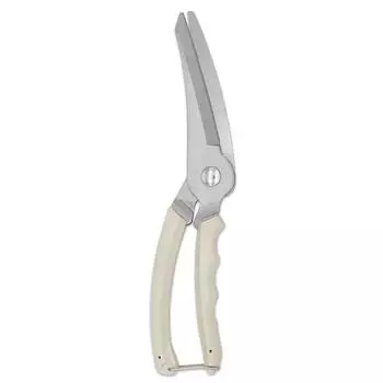 Лезвие из нержавеющей стали, режущие инструменты, ПП, удобная ручка, куриные кости, овощи, барбекю, многофункциональные ножницы для кухни бежевый