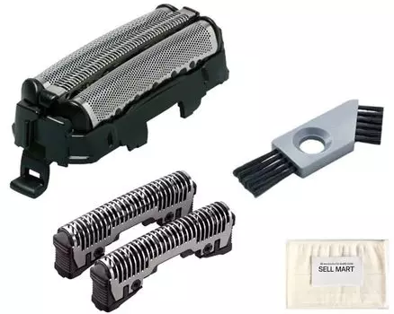 лезвие внутреннее лезвие чистящее бритвенное лезвие запасное лезвие внешнее лезвие ES9087 внутреннее лезвие ES9068 чистящая щетка чистящий карманный платок [Внешний и набор] Мужской и + + чёрный