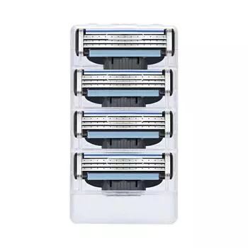 Лезвия для бритья, мужская бритва для мужчин, удаление волос на лице, острое 3-слойное лезвие, инструмент, новая безопасная бритва 4pcs