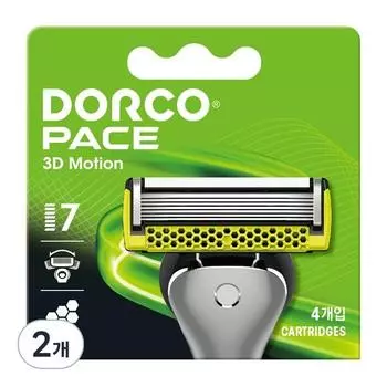Лезвия для бритвы Dorco Face 3D Motion 7-Ply, 4 шт., 2 шт., корейское лезвие для бритвы