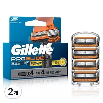 Лезвия для бритвы Gillette 2024 ProGlide Power, 4 шт., корейские лезвия для бритвы