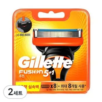 Лезвия для бритвы Gillette Fusion Power, упаковка 8 шт., 2 шт., корейское лезвие для бритвы
