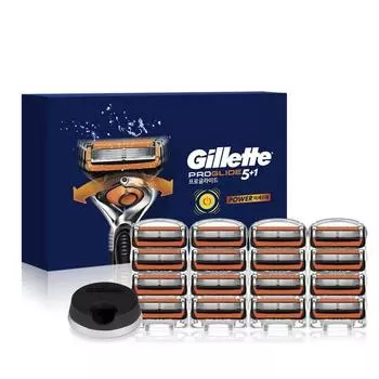 Лезвия для бритвы Gillette Proglide Power 16 шт. + 1 подставка для бритвы, 1 комплект, 16 шт.