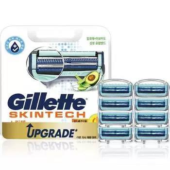 Лезвия для бритвы Gillette Skintech Power, 8 упаковок, 1 упаковка