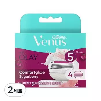 Лезвия для бритвы Gillette Venus Olay Sugarberry, 4 упаковки, 2 шт., корейское лезвие для бритвы