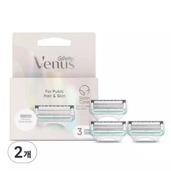 Лезвия для бритвы Gillette Venus Y Zone Hair Removal, 3 упаковки, 2 шт., корейское лезвие для бритвы