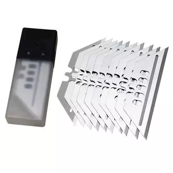 Лезвия для ножей из углеродистой стали SK5, прочные однолезвийные лезвия, упаковка из 10 прочных сменных лезвий для ножа для резки коробок