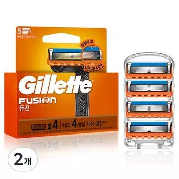 Лезвия для ручной бритвы Gillette 2024 Fusion, 4 шт. в упаковке, 2 шт., корейское лезвие для бритвы
