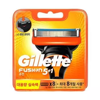 Лезвия для ручной бритвы Gillette Fusion, 8 упаковок, 1 упаковка, корейское лезвие для бритвы