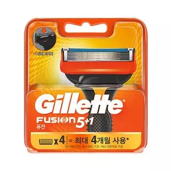 Лезвия для ручной бритвы Gillette Fusion, упаковка из 4 шт., 1 шт., корейское лезвие для бритвы