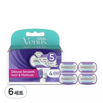 Лезвия для женской бритвы Gillette Venus Swirl, 4 шт., 6 наборов, корейские лезвия для бритвы