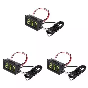 LF # 0,56 дюйма светодиодный цифровой модуль датчика температуры DC5-12V термометр с зондом(Gr