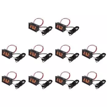 LF#0,56-дюймовый светодиодный цифровой модуль датчика температуры DC5-12V термометр с зондом(