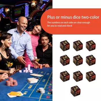 LF# 10 шт. Счетчики игральных костей 1,6 см для карточных игр Magic The Gathering (Красный Черный)